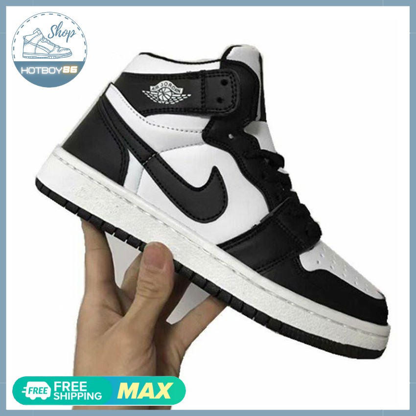 Giày thể thao  jd Đen trắng cao cổ thời trang, giày sneoker nam nữ, / Hotboy86