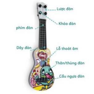 Đàn ukulele mini, đàn guitar mini cho bé tặng kèm vỏ đựng