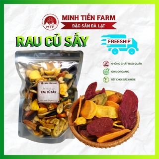 Rau củ sấy Đà Lạt 100-500gr, Hoa quả sấy Organic không dầu thơm ngon Minh Tiến Farm