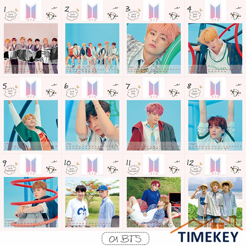 Bộ lịch để bàn TK KPOP BTS