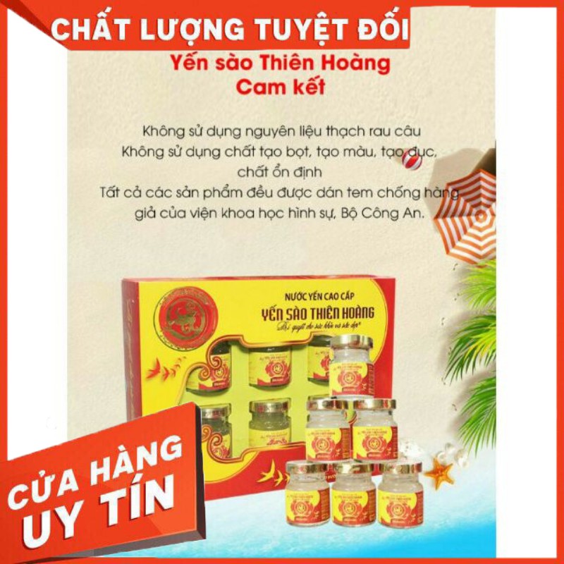 [TỔNG KHO SỈ] Yến sào chưng sẵn, yến sào thiên hoàng: hộp 6 hũ yến từ yến sào khánh hòa tự nhiên