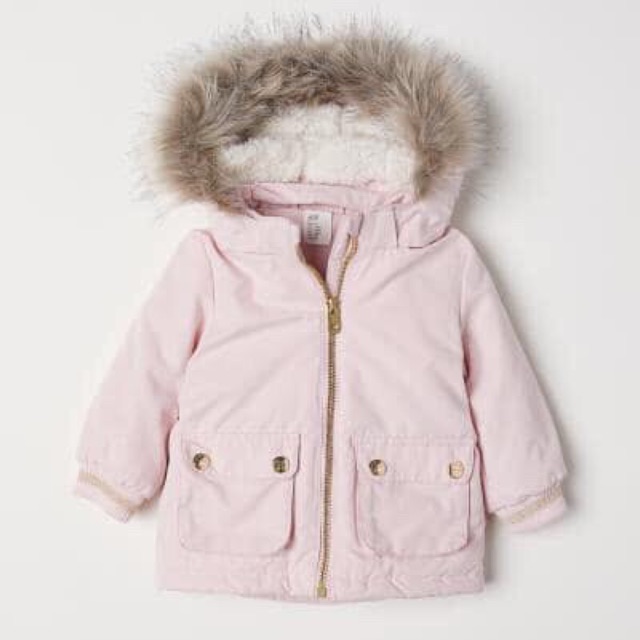 Áo khoác parka hồng