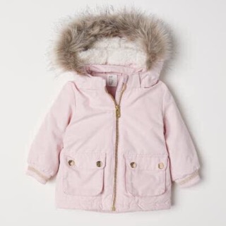 Áo khoác parka hồng