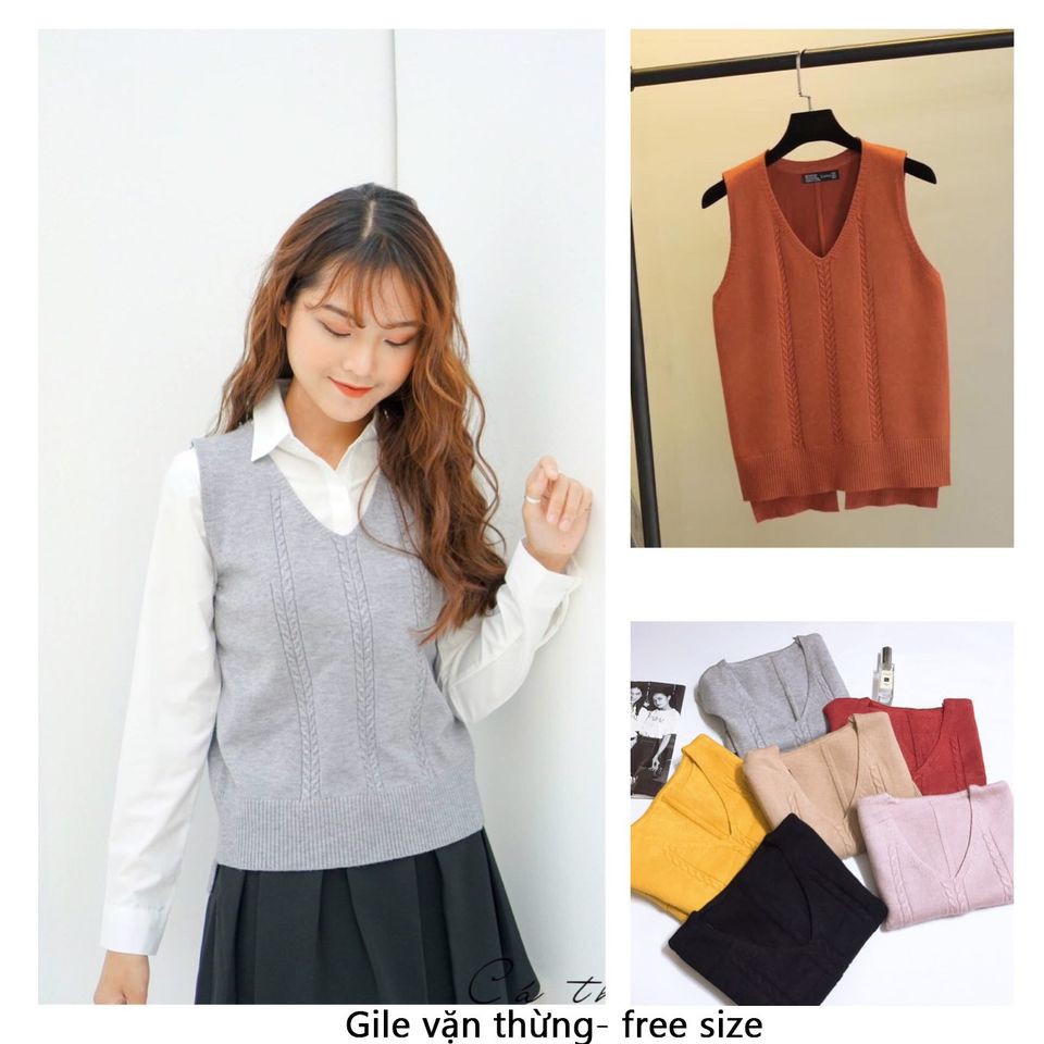 [Mã 252FASHIONSALE giảm 12% đơn 99K] ÁO gile len