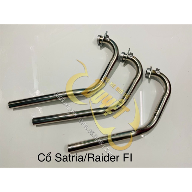 Cổ pô Satria/ Raider Fi [VIDEO THẬT] thay inox [GIÁ SỈ]