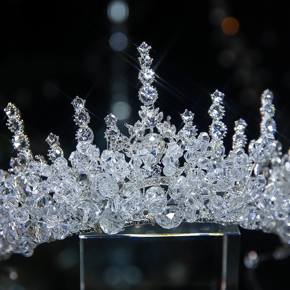 Vương Miện Cài Tóc Đính Đá Thời Trang Cho Cô Dâu