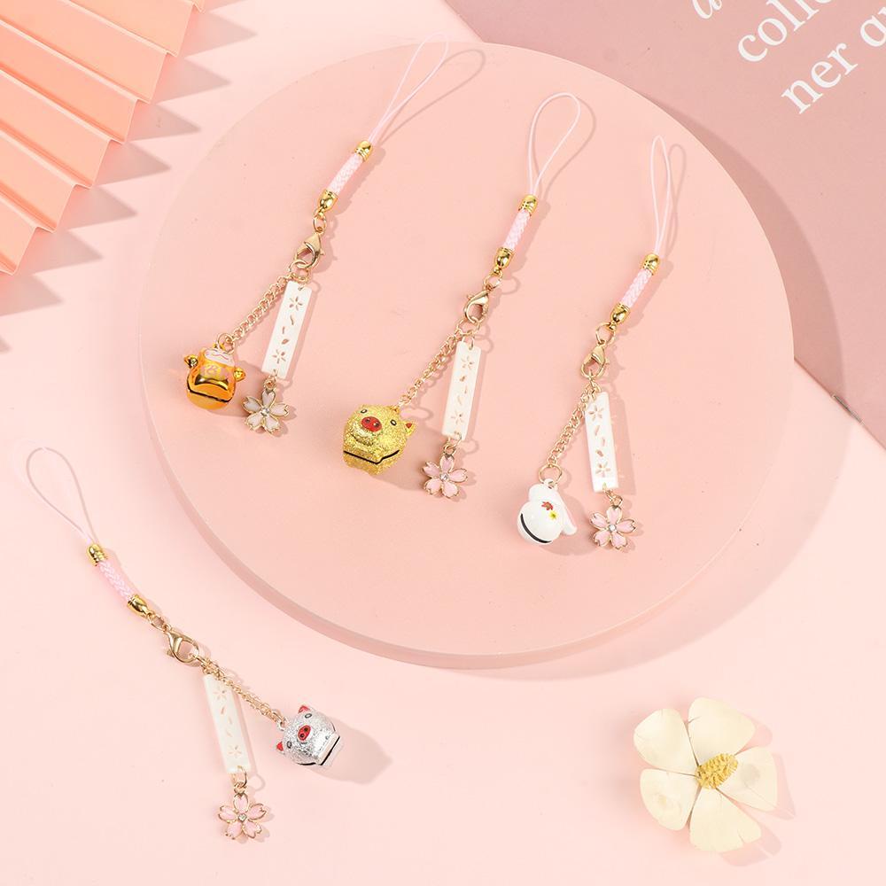 GOGOUP Dây Đeo Điện Thoại Hình Mèo / Heo Đáng Yêu