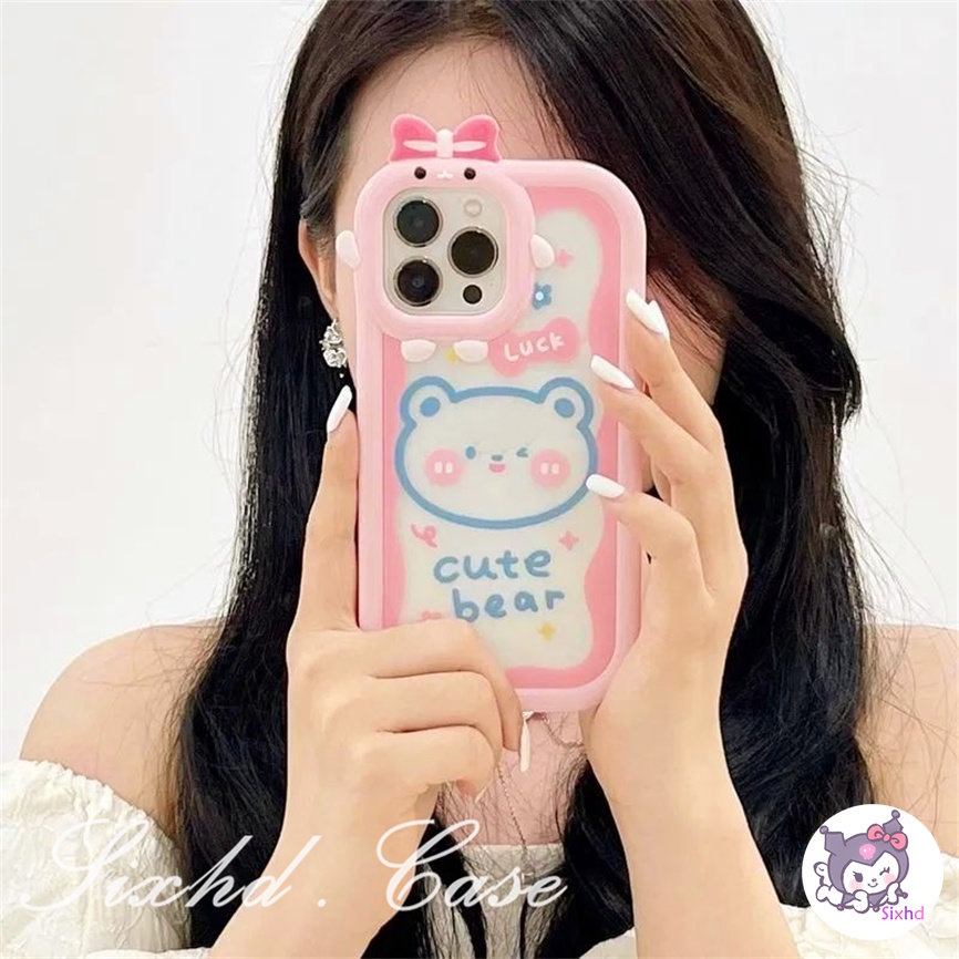 Compatible For Samsung A03 A03s A14 A13 A12 A22 A23 A33 A04s A04E A50 A50s A30s A32 A53 A54 A51 A52 A71 A72 A21s A30 A20 A31 A11 A02s M22 M32 sixhd Ốp Điện Thoại TPU Mềm Chống Rơi In Hình Gấu Graffiti Cho