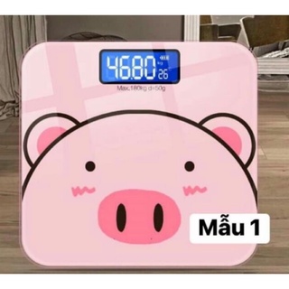 Cân sức khoẻ điện tử hình heo hồng cute