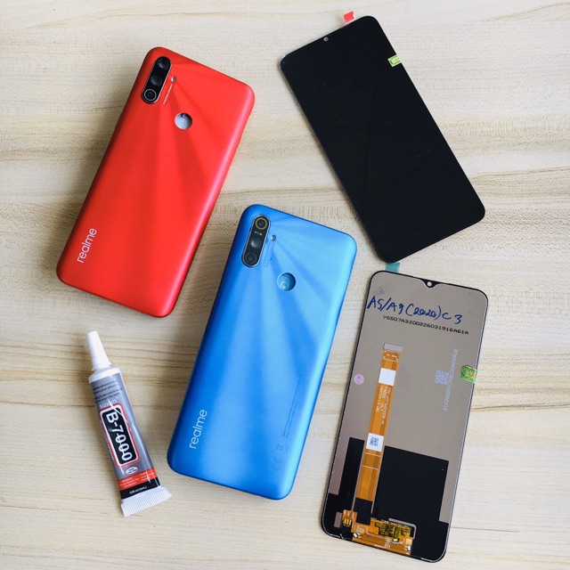 Combo Bộ Vỏ Sườn + Màn Hình Oppo Realme C3 Zin Hàng Cao Cấp