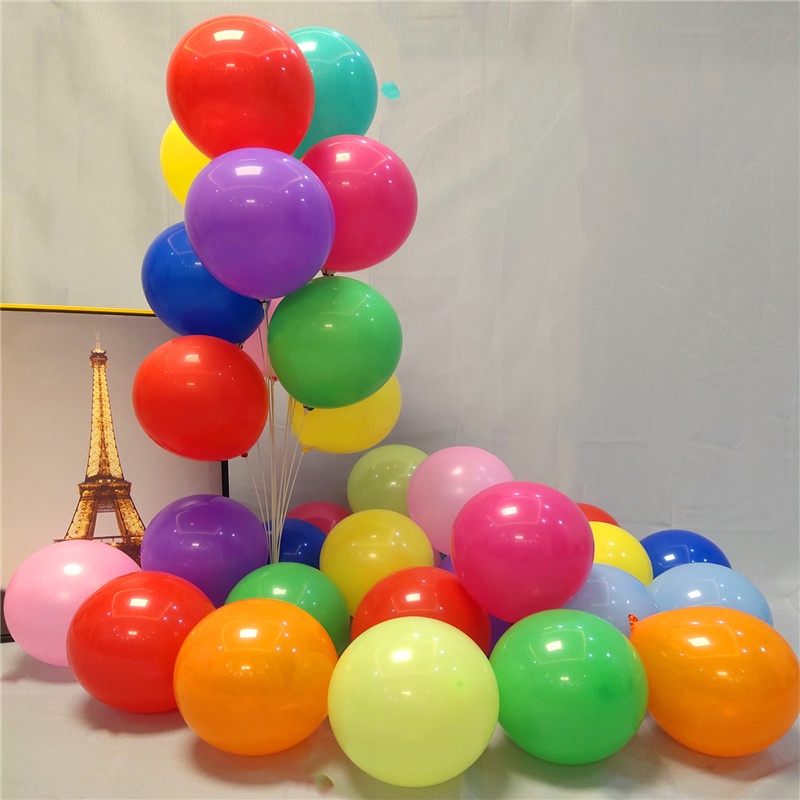 Set 20 Bong Bóng Cao Su 10 inch Trang Trí Tiệc