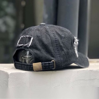 Nón lưỡi trai jean rách