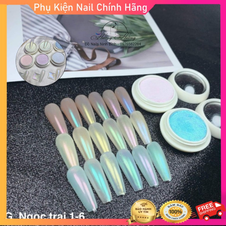 Tráng gương ánh ngọc trai, trang trí móng tay tiện lợi nail