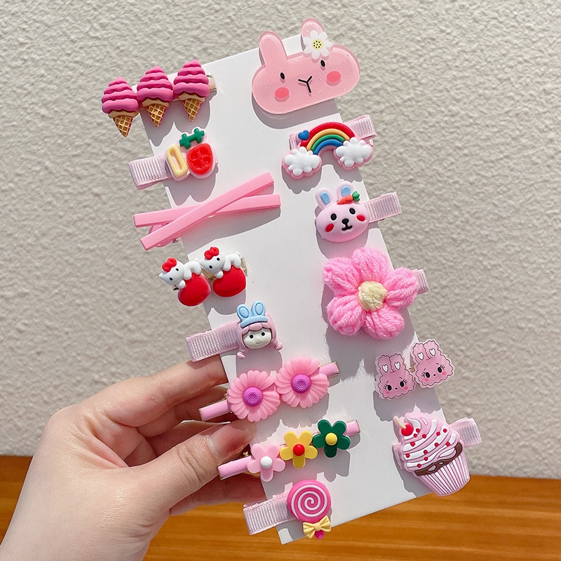 2022 Kẹp Tóc Không Làm Đau Kiểu Dáng Hoạt Hình Dễ Thương Cho Bé