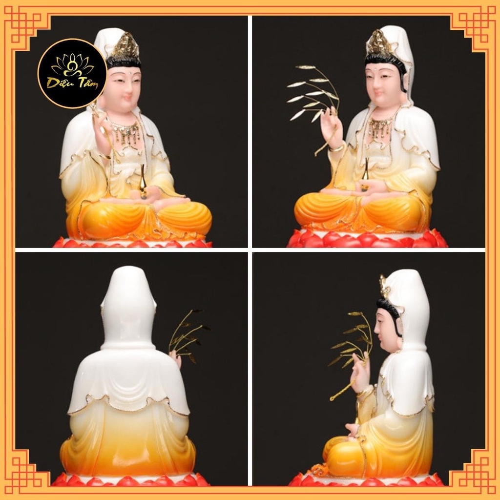 Tượng phật quan âm bồ tát,tượng phật thích ca mô ni, tượng phật địa tạng vương bồ tát ta bà tam thánh kích thước 19x30cm