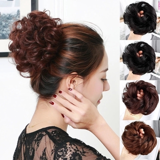 Búi tóc xoăn giả WIGSIN bằng sợi tổng hợp đẹp mắt tiện lợi