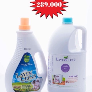 Comboo hai nước giặt hữu cơ layer clean 5l và 2l