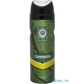 Xịt Ngăn Mùi Hương Nước Hoa Aleda For Men Commando 200ml