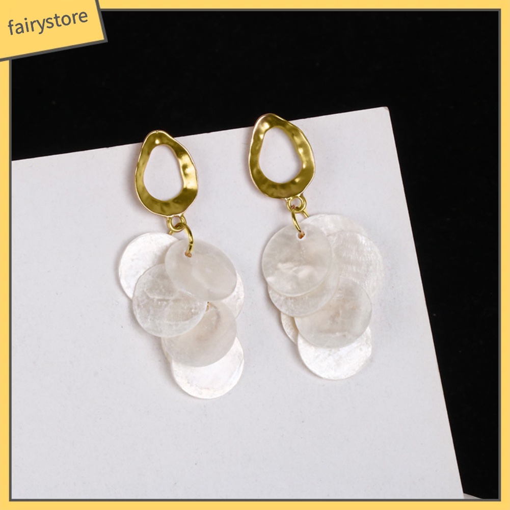 Bông Tai Hình Tròn Phối Tua Rua Thời Trang Dành Cho Nữ