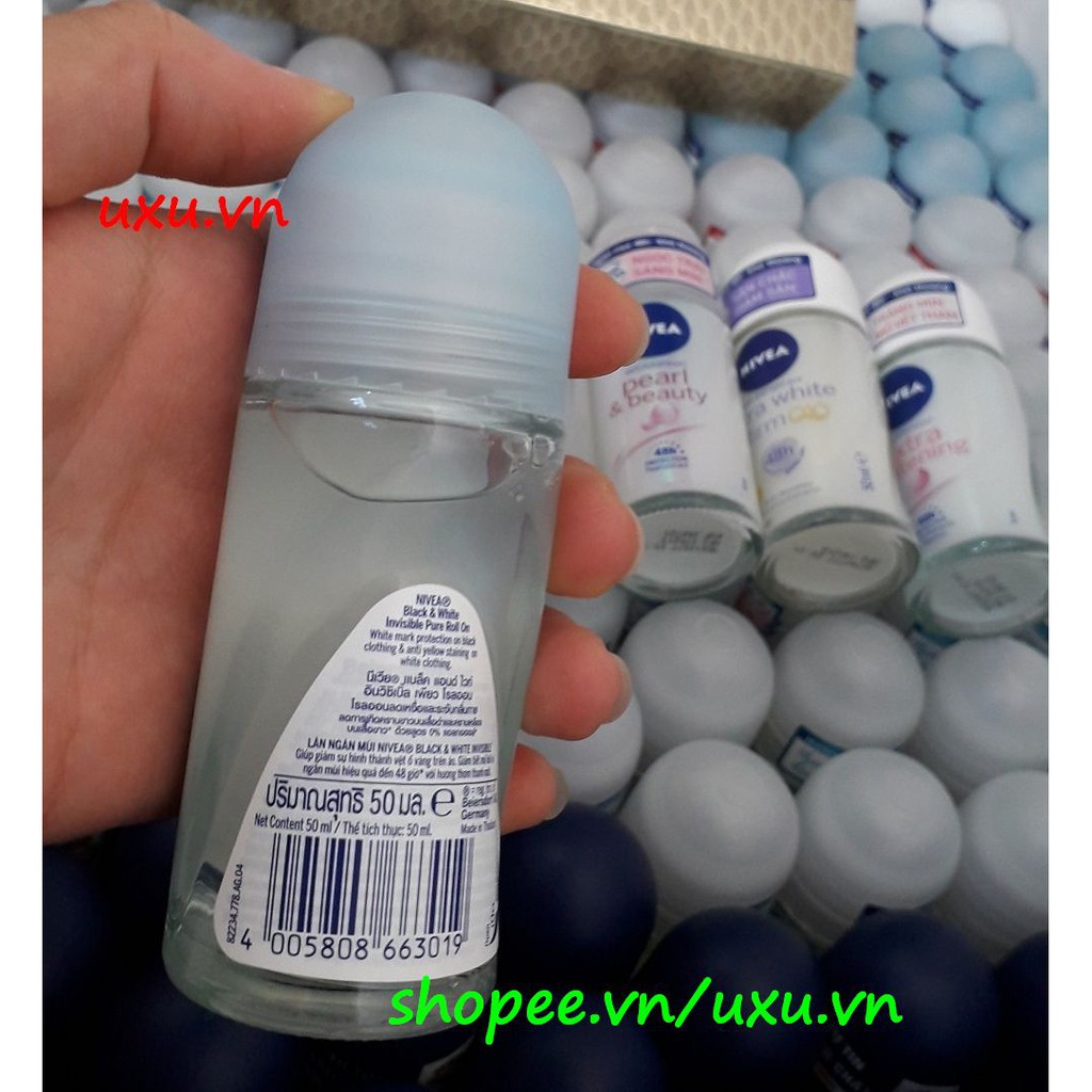 Lăn Khử Mùi Nữ 50Ml Nivea Ngăn Vệt Ố Vàng (Black & White), Với uxu.vn Tất Cả Là Chính Hãng. | BigBuy360 - bigbuy360.vn