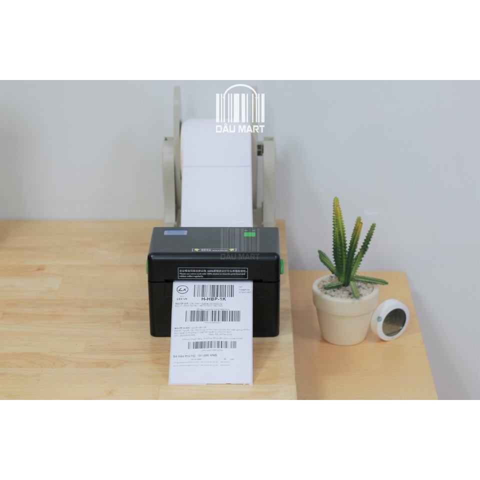Máy in đơn hàng TMĐT dPos DT108B in phiếu giao hàng tem vận chuyển bằng công nghệ in nhiệt không cần dùng mực | BigBuy360 - bigbuy360.vn