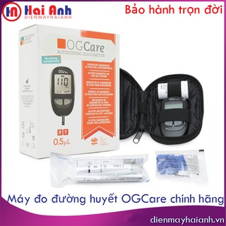 Máy đo đường huyết OGCare chính hãng, bảo hành trọn đời. Máy đo test thử tiểu đường sản xuất tại Ý