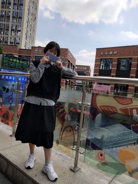 Chân váy midi dáng xoè lệch tà eo chun MV01 | BigBuy360 - bigbuy360.vn