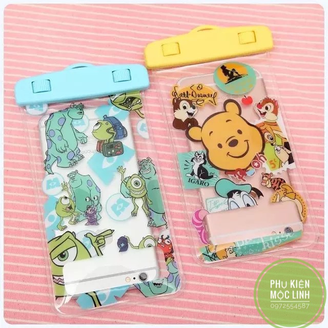 Túi đi mưa chống nước cho điện thoại cỡ dưới 6.0 inch cute | BigBuy360 - bigbuy360.vn