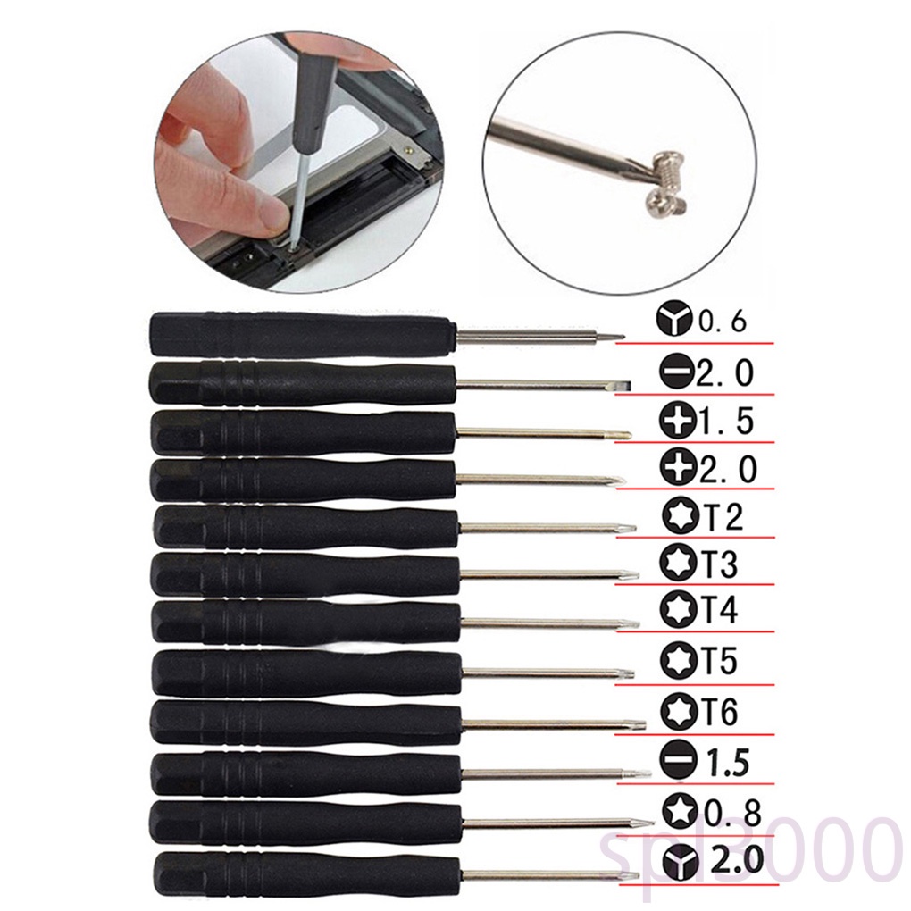 Set 12 Tua Vít Sửa Chữa Điện Thoại / Máy Tính Bảng Mini Đa Năng