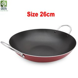 Giá sốc Chảo 2 quai - Chảo sào - Chảo chống dính 2 quai sâu lòng size 26cm