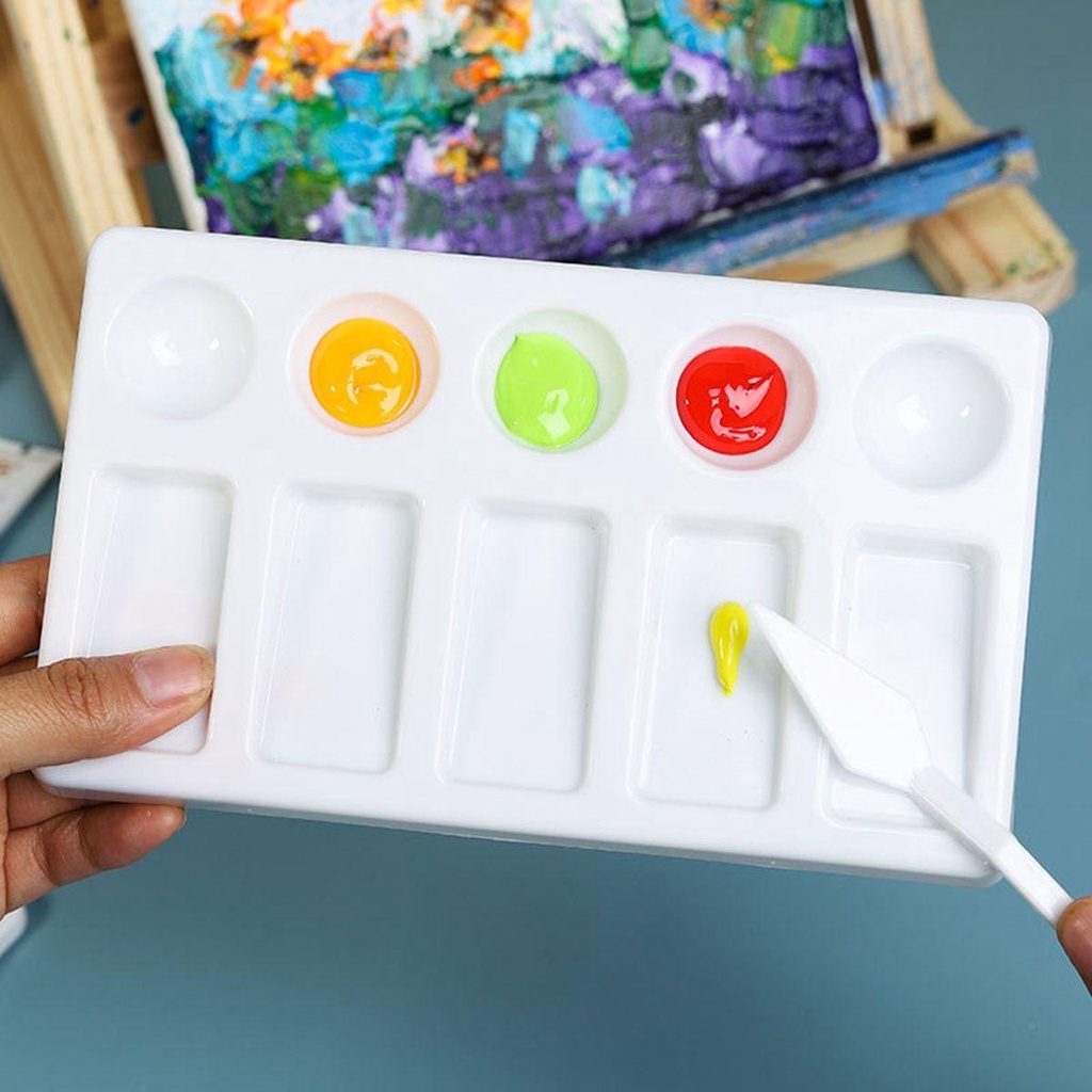 Bảng Pha Màu Vẽ Tranh Sơn Dầu Bằng Acrylic Tiện Dụng