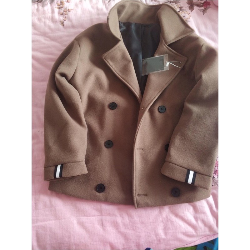 Áo Khoác Dạ Nam Dáng Ngắn Phong Cách Soái Ka Hàn Quốc