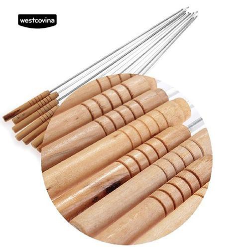 Xiên nướng thịt bằng thép không gỉ cho tiệc BBQ ngoài trời