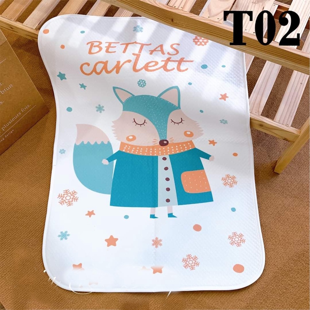 Tấm Lót Sơ Sinh Chống Thấm 4D ( 50*70cm) - Tấm lót thay bỉm Kiến Baby Store