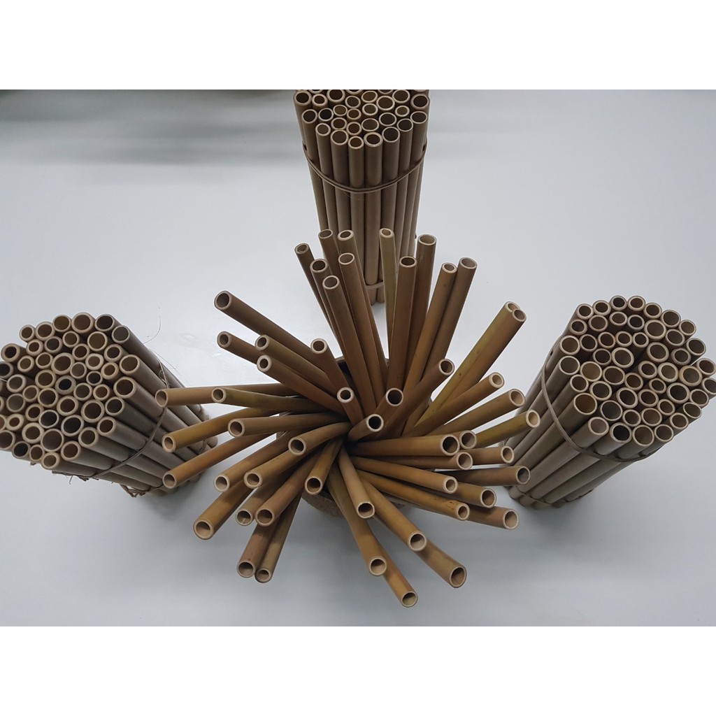 SET 10 Ống hút tre loại II ,thích hợp với mọi loại đồ uống - Bamboo straw | BigBuy360 - bigbuy360.vn