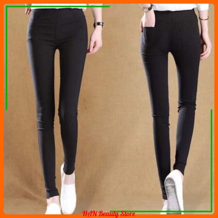 QUẦN LEGGING ĐEN CẠP CAO GEN BỤNG LÊN DÁNG - Chất Umi Hàn - Kèm Hộp Xinh | BigBuy360 - bigbuy360.vn