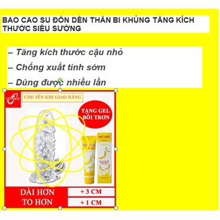 Bao cao su kéo dài thời gian - bao cao su thêm dài - bao cao su gai và bi nhật