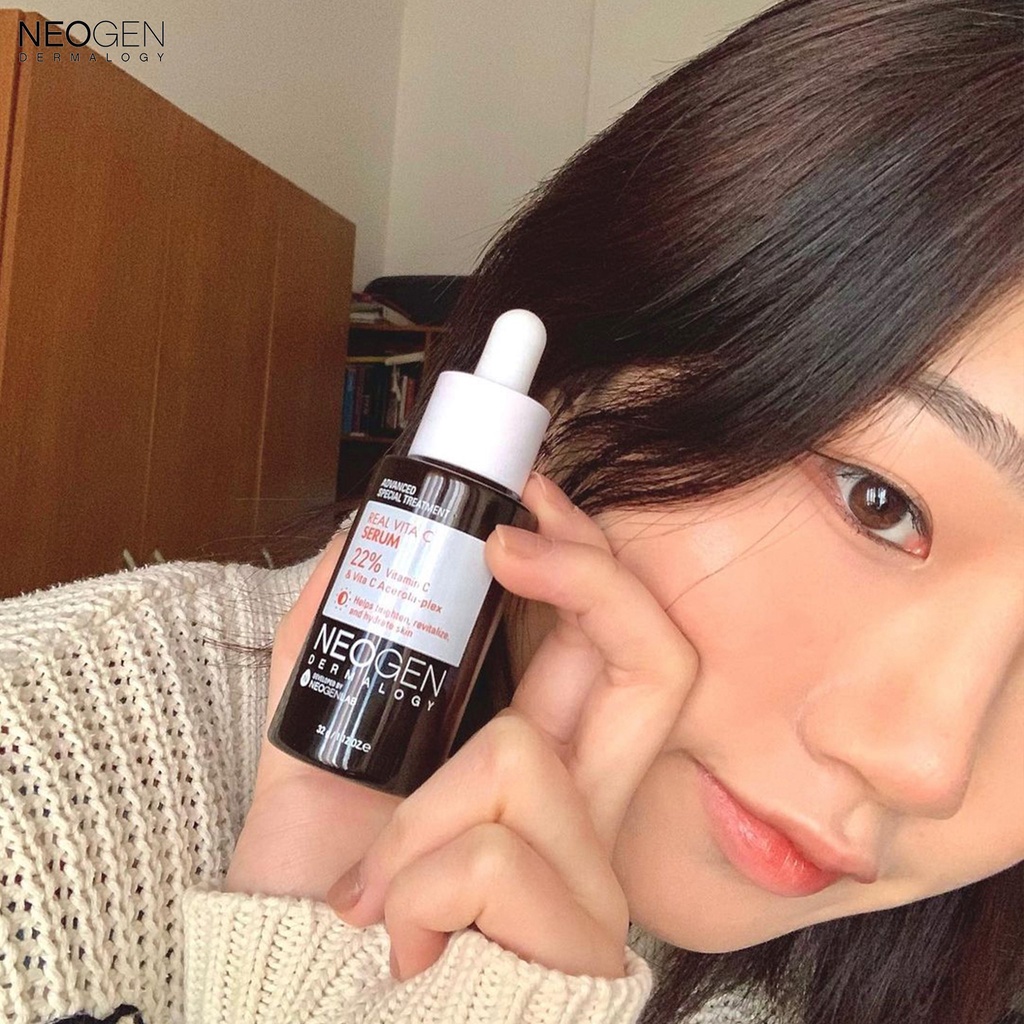 Tinh Chất và Kem Dưỡng Vitamin C Giảm Thâm Dưỡng Sáng Da Neogen Real Vita C