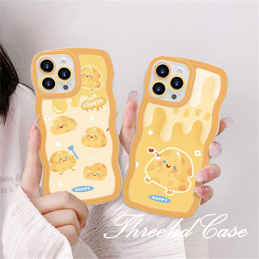 Ốp Điện Thoại Mềm Chống Rơi Họa Tiết Phô Mai Cho iPhone 14 13 12 11 Pro Max SE2020 X XR Xs Max 7 8 6 6s Plus