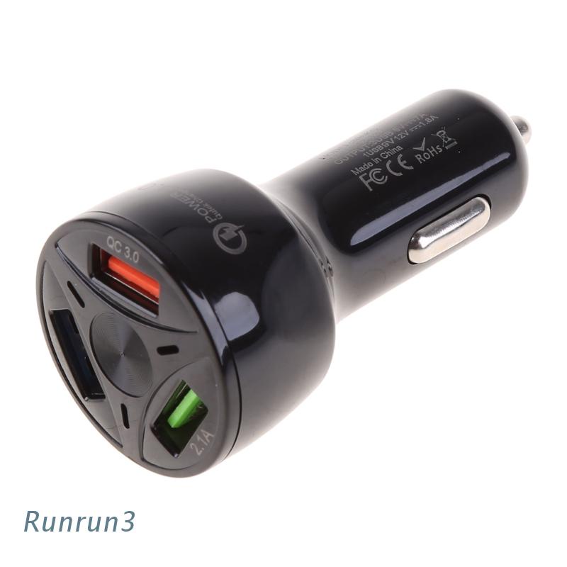 Tẩu sạc nhanh QC 3.0 3 cổng USB 12V cho điện thoại di động