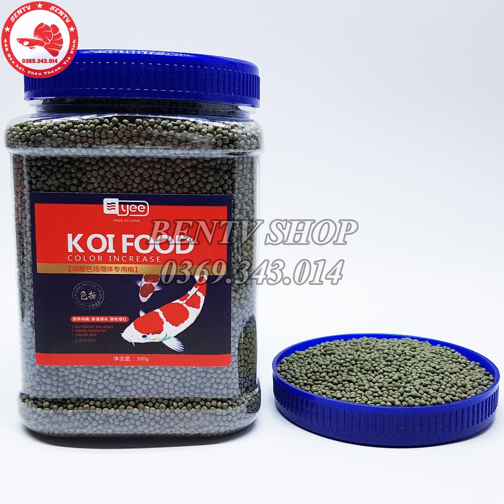 Thức Ăn Cá Koi Food - Tăng Trưởng Và Kích Màu Cho Cá Koi (500g)