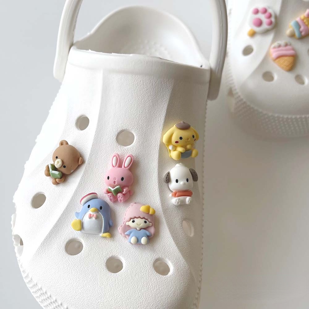 [Deco] Giày Crocs Trang Trí Hình Động Vật Cho Bé (8 Loại)
