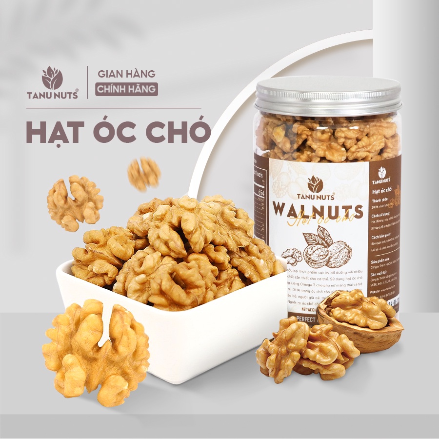 Nhân hạt óc chó tách vỏ TANU NUTS, hạt ngũ cốc dinh dưỡng cho bà bầu, ăn kiêng, giảm cân