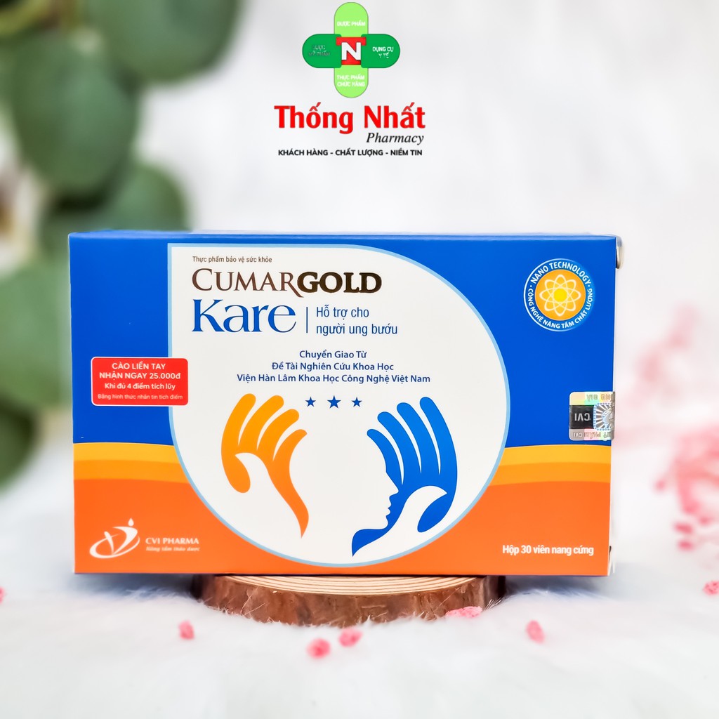 Viên uống hỗ trợ tăng hệ miễn dịch CVI PHARMA CumarGold Kare Hộp 30 viên