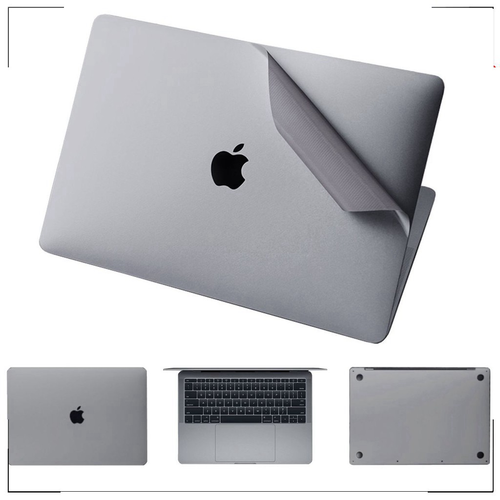 Dán toàn thân JRC 4in1 cho Macbook màu xám (đủ dòng) - DÒNG CAO CẤP