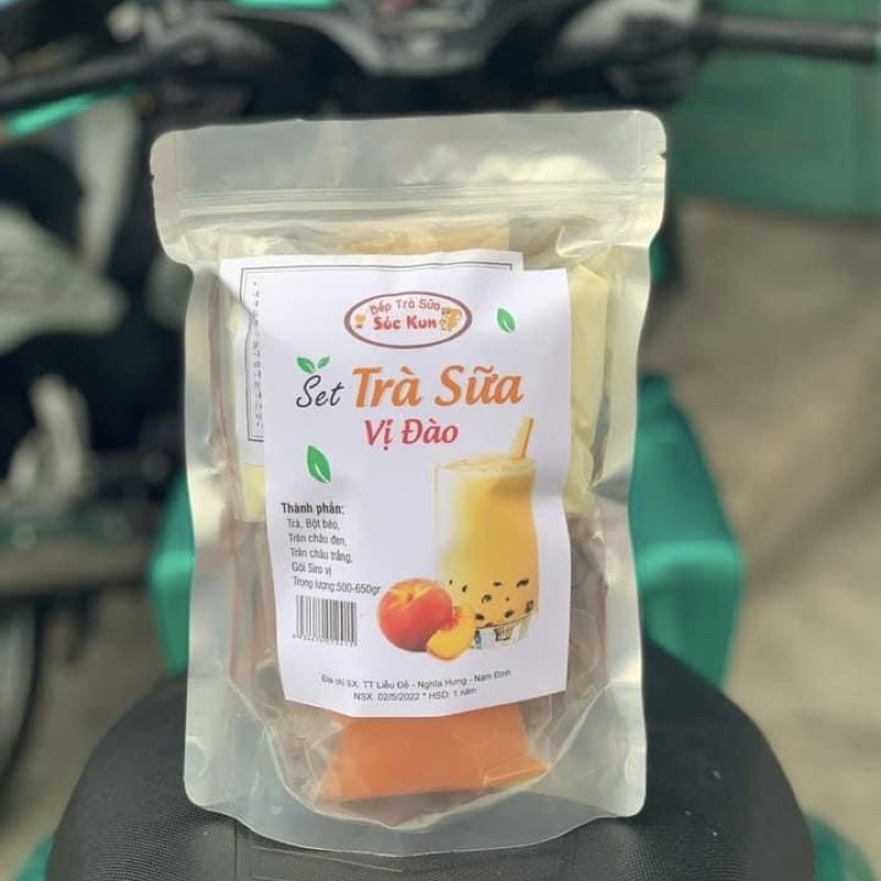 Sét Trà Sữa Vị Dâu 400G