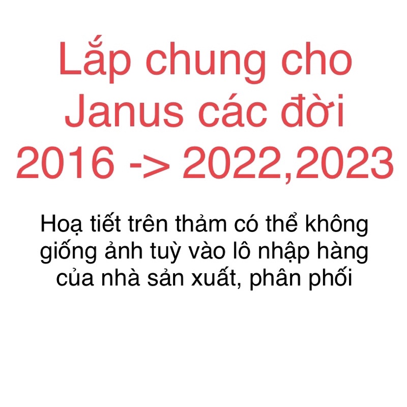 Thảm cao su Yamaha Janus 2016-2022