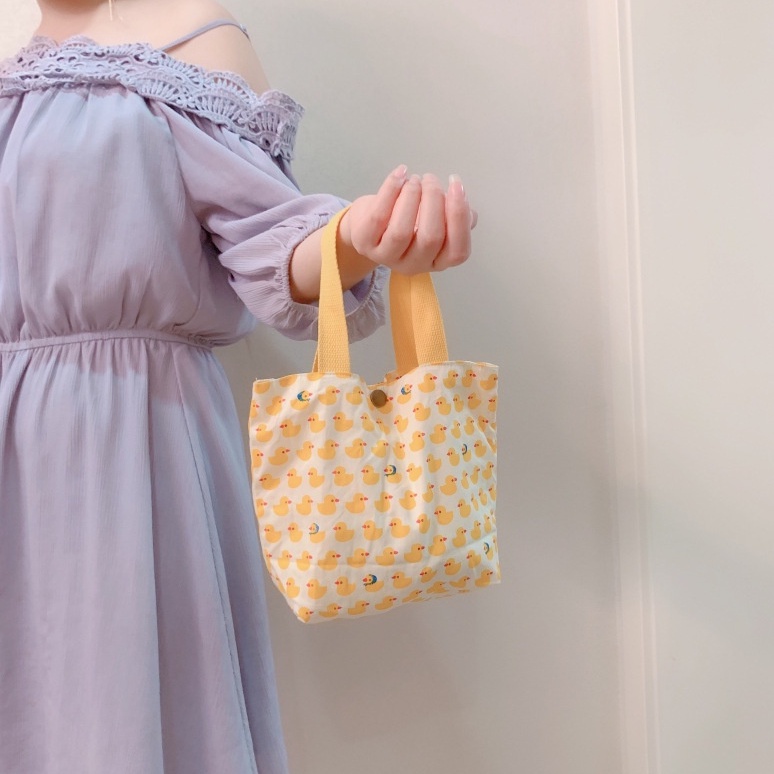 Túi xách đựng hộp cơm trưa mini ENVIROSAX họa tiết hoa xinh xắn cho nữ