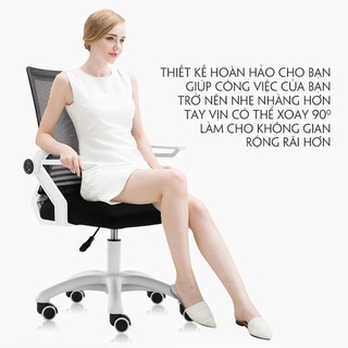 Ghế Văn Phòng, Ghế Công Thái Học, Ghế Làm Việc Xoay 360° - Tựa Đầu 3D, Tay Vịn Thông Minh, Có Trợ Lực Vùng Eo Thắt Lưng.