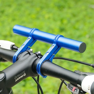 Bicycle handlebar extender flashlight bracket